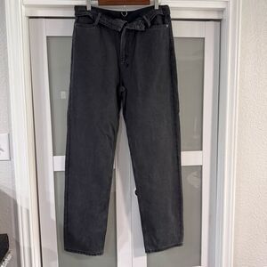 Ksubi Black Undone Playback Navana wide leg jeans sz 31 NWT